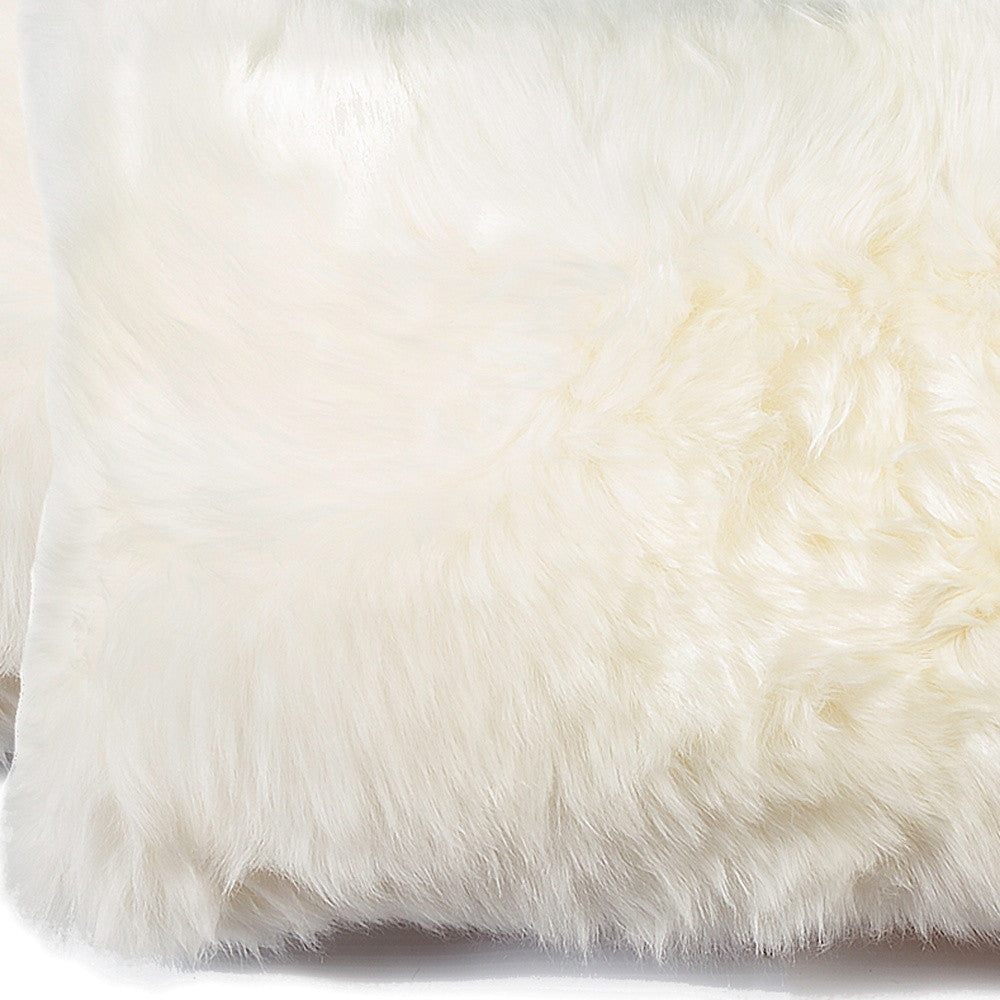 Set of Two 12" X 20" Natural Cowhide Throw Pillow