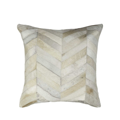 Set of Two Natural Cowhide Throw Pillow