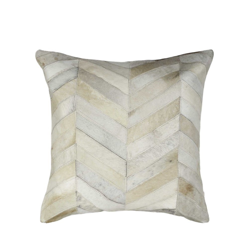 Set of Two Natural Cowhide Throw Pillow