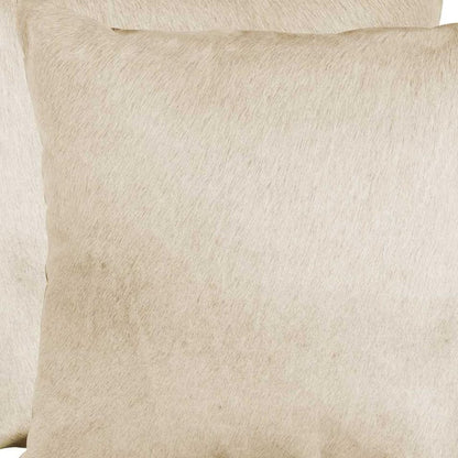 Set of Two Natural Cowhide Throw Pillow