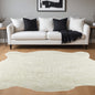 5' X 8' Polar Bear Off White Faux Hide Area Rug