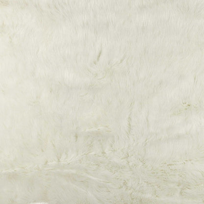 5' X 8' Polar Bear Off White Faux Hide Area Rug