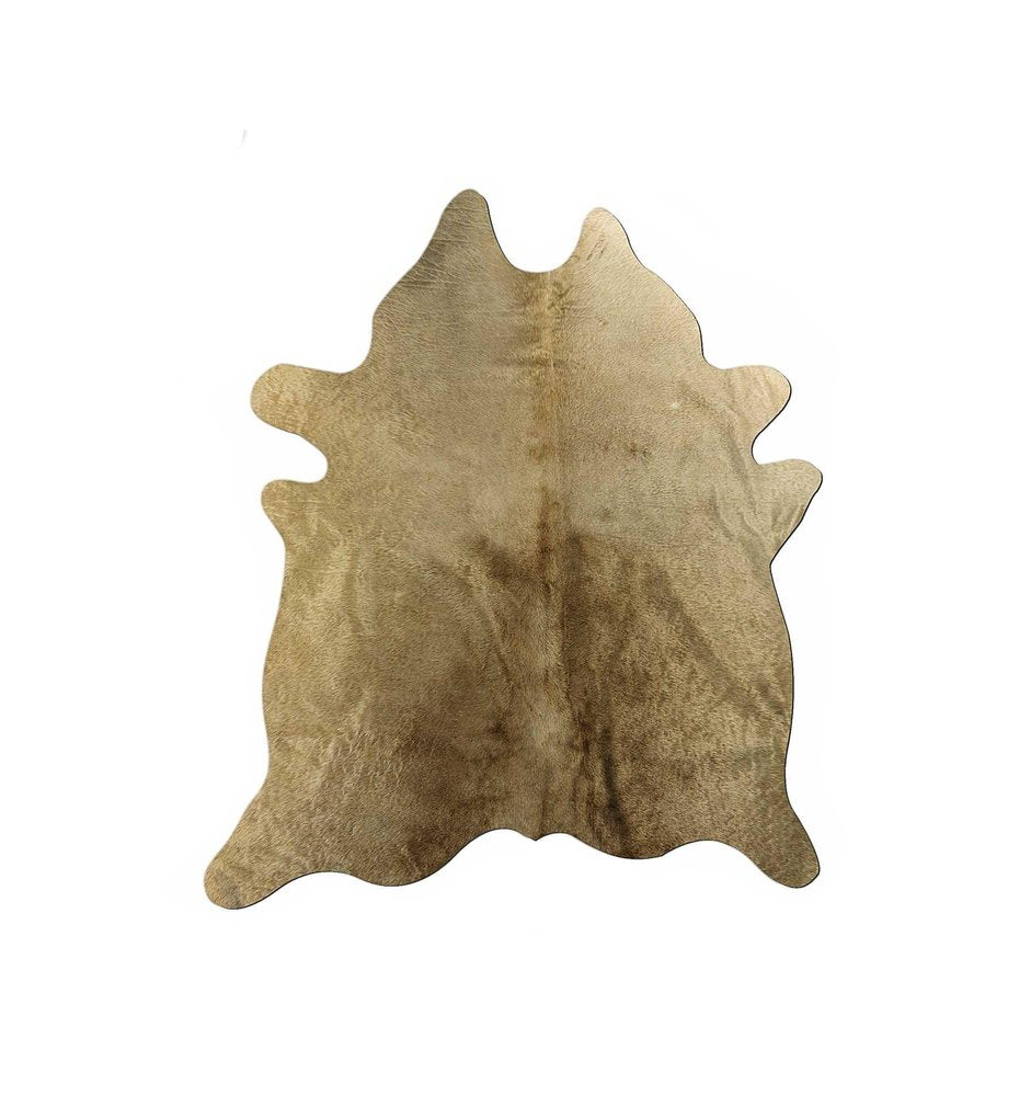6' X 7' Taupe Cowhide Cowhide Print Area Rug