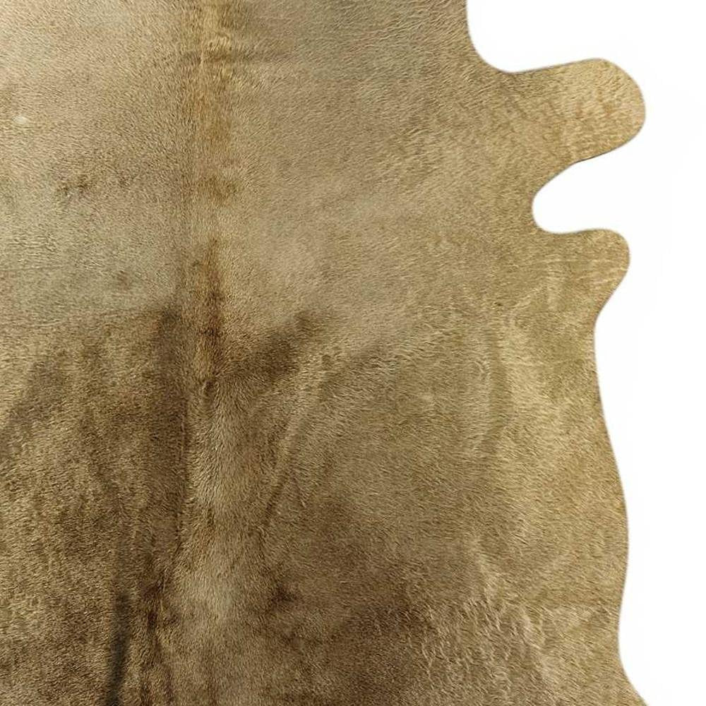 6' X 7' Taupe Cowhide Cowhide Print Area Rug