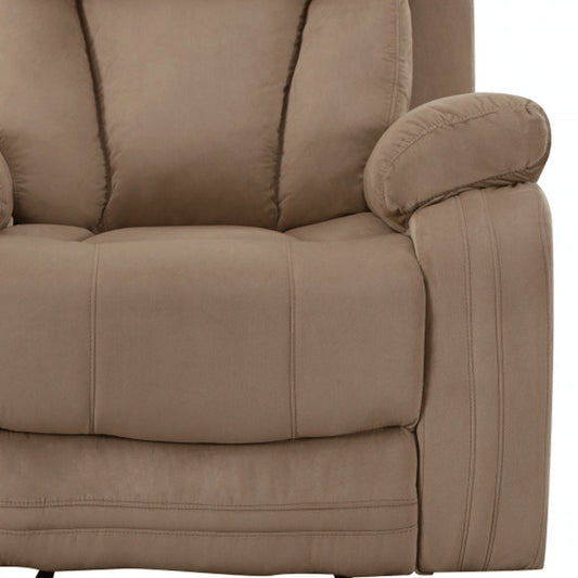 40" Modern Beige Fabric Chair