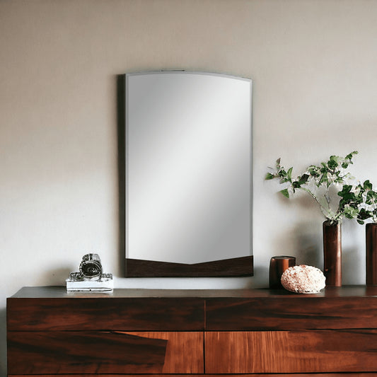 43" Dark Brown Dresser Mirror