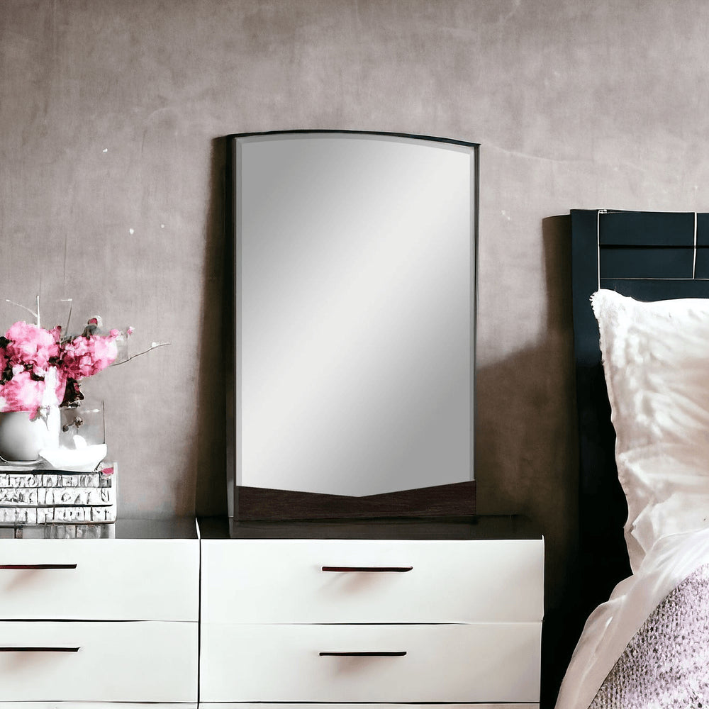 43" Dark Brown Dresser Mirror