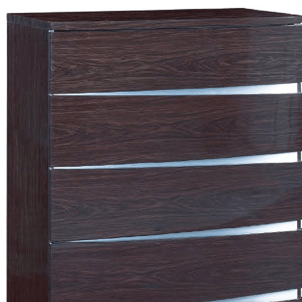 32" Exquisite Wenge High Gloss Chest