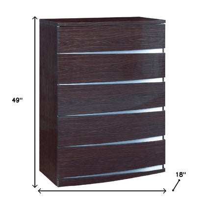 32" Exquisite Wenge High Gloss Chest