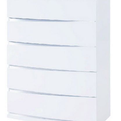 32" Exquisite White High Gloss Chest