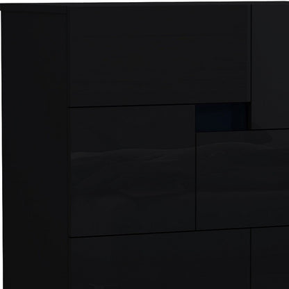 44" Superb Black High Gloss Chest