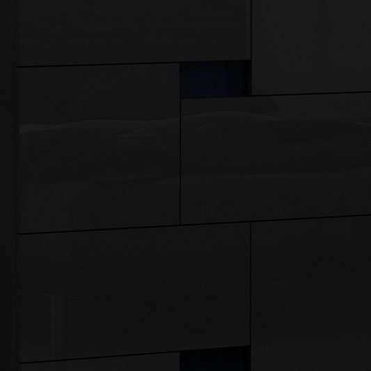 44" Superb Black High Gloss Chest