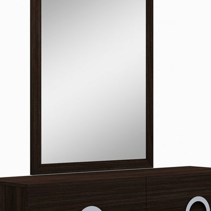 62" Brown Solid Wood Six Drawer Double Dresser