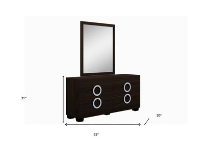 31" Refined Wenge High Gloss Dresser