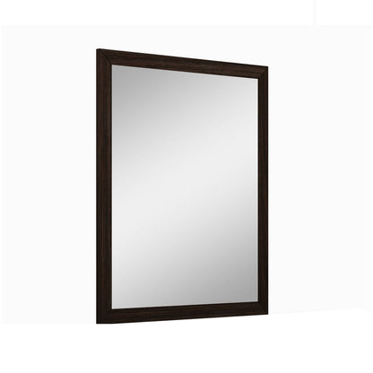 43" Dark Brown Framed Dresser Mirror