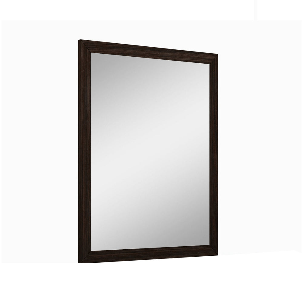 43" Dark Brown Framed Dresser Mirror