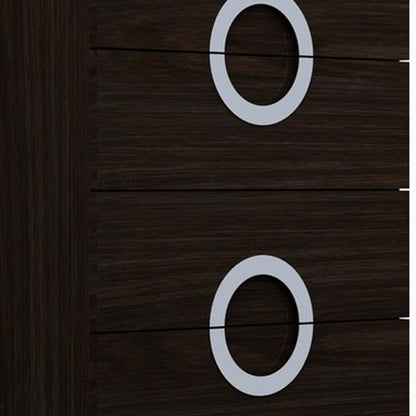 25" Brown Six Drawer Standard Chest