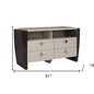 51" Beige Enclosed and Open Storage
