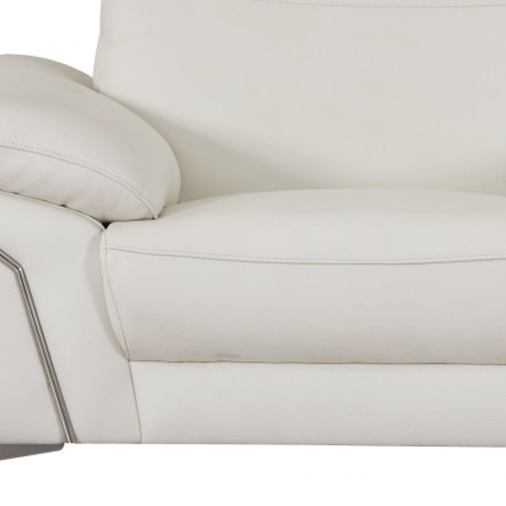 51" Gray Chair and a Half