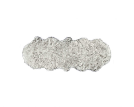 6' Gray Shag Area Rug