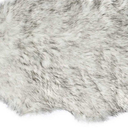 6' Gray Shag Area Rug