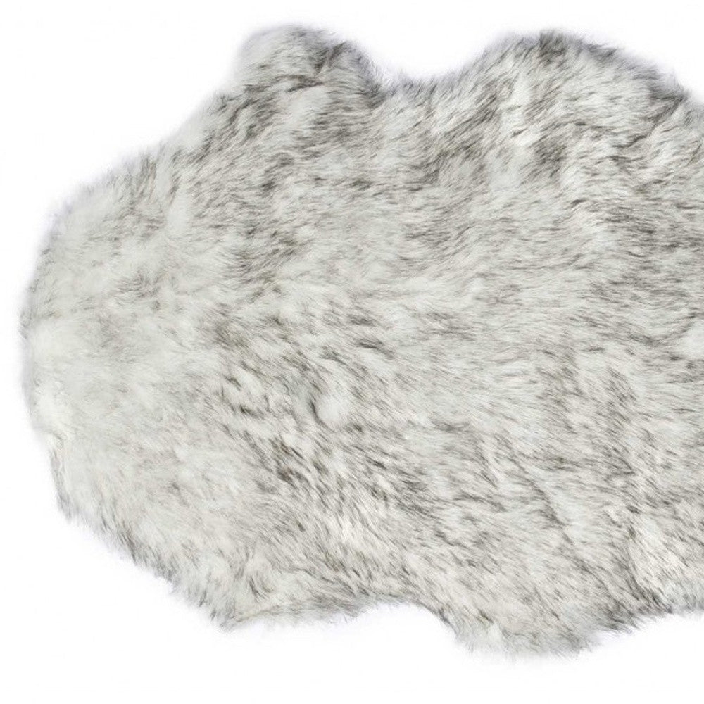 24" X 72" X 1.5" Grey Faux Sheepskin - Rug