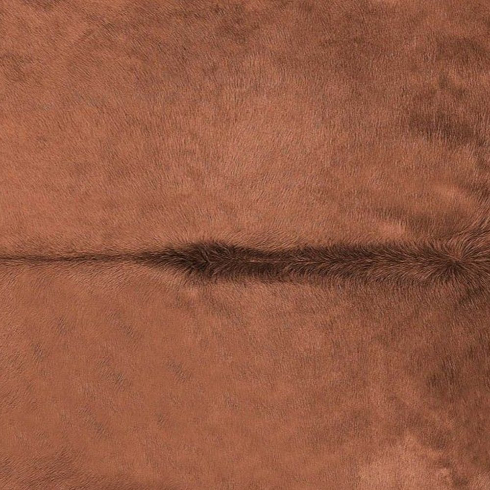 6' X 7' Brown Cowhide Area Rug