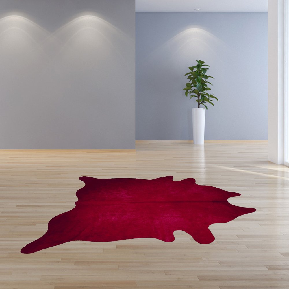 6' X 7' Gold Cowhide Cowhide Print Area Rug