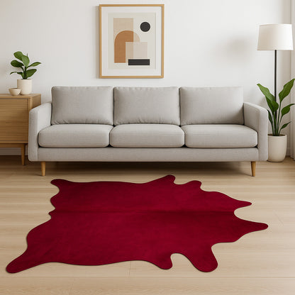 6' X 7' Brown Cowhide Area Rug