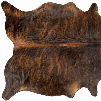 60" X 84" Dark Brindle Cowhide  Rug