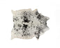 6' X 7' Black And White Cowhide Area Rug