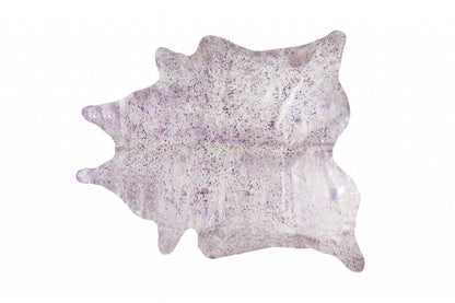 6' X 7' Gray Cowhide Cowhide Print Area Rug