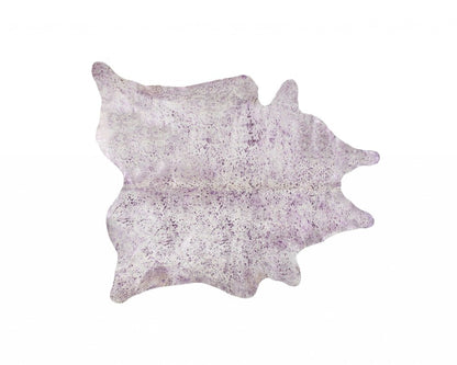 6' X 7' Gray Cowhide Cowhide Print Area Rug