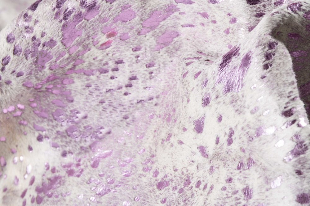 6' X 7' Gray Cowhide Cowhide Print Area Rug