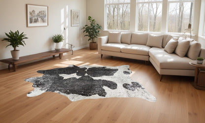 72' X 84' Gray Cowhide Area Rug