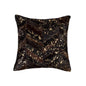 18" Black and Silver Cowhide Throw Pillow