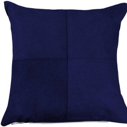 18" Natural And Gold Cowhide Throw Pillow