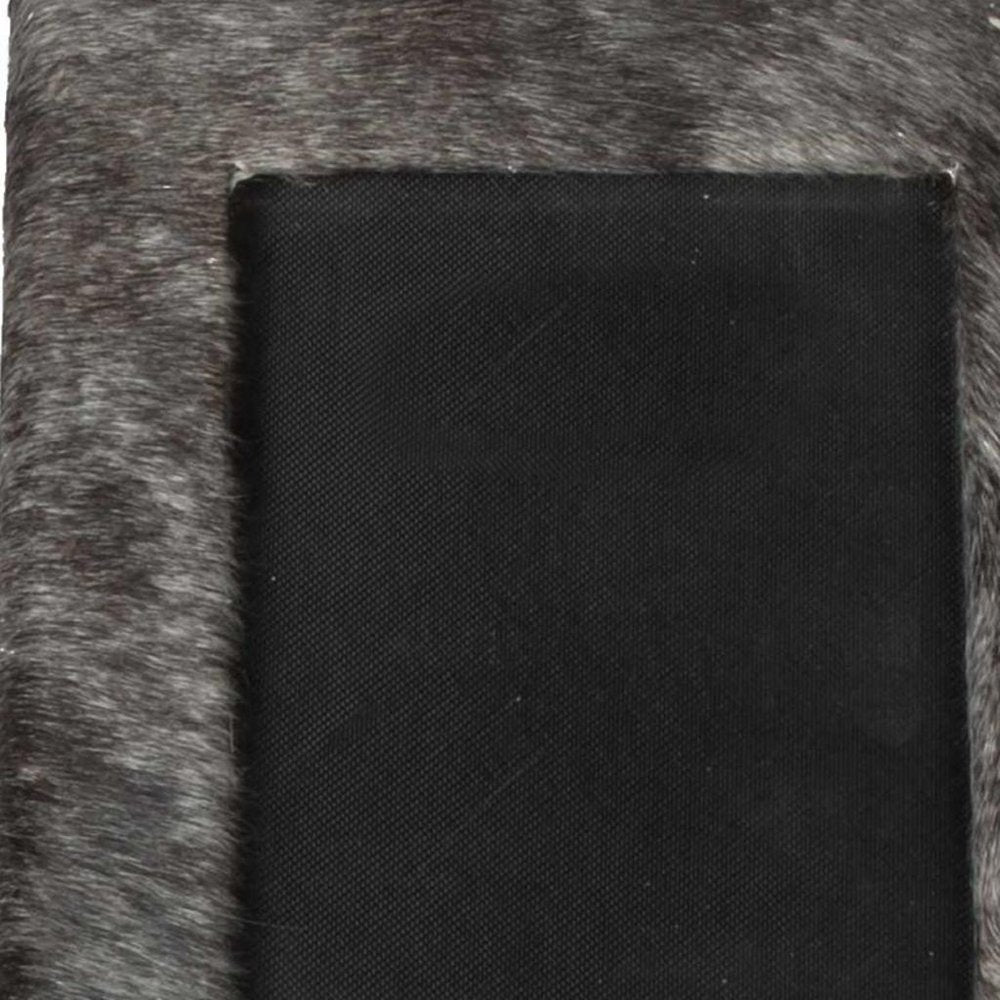 4" x 6" Gray Cowhide Tabletop Picture Frame with Mat