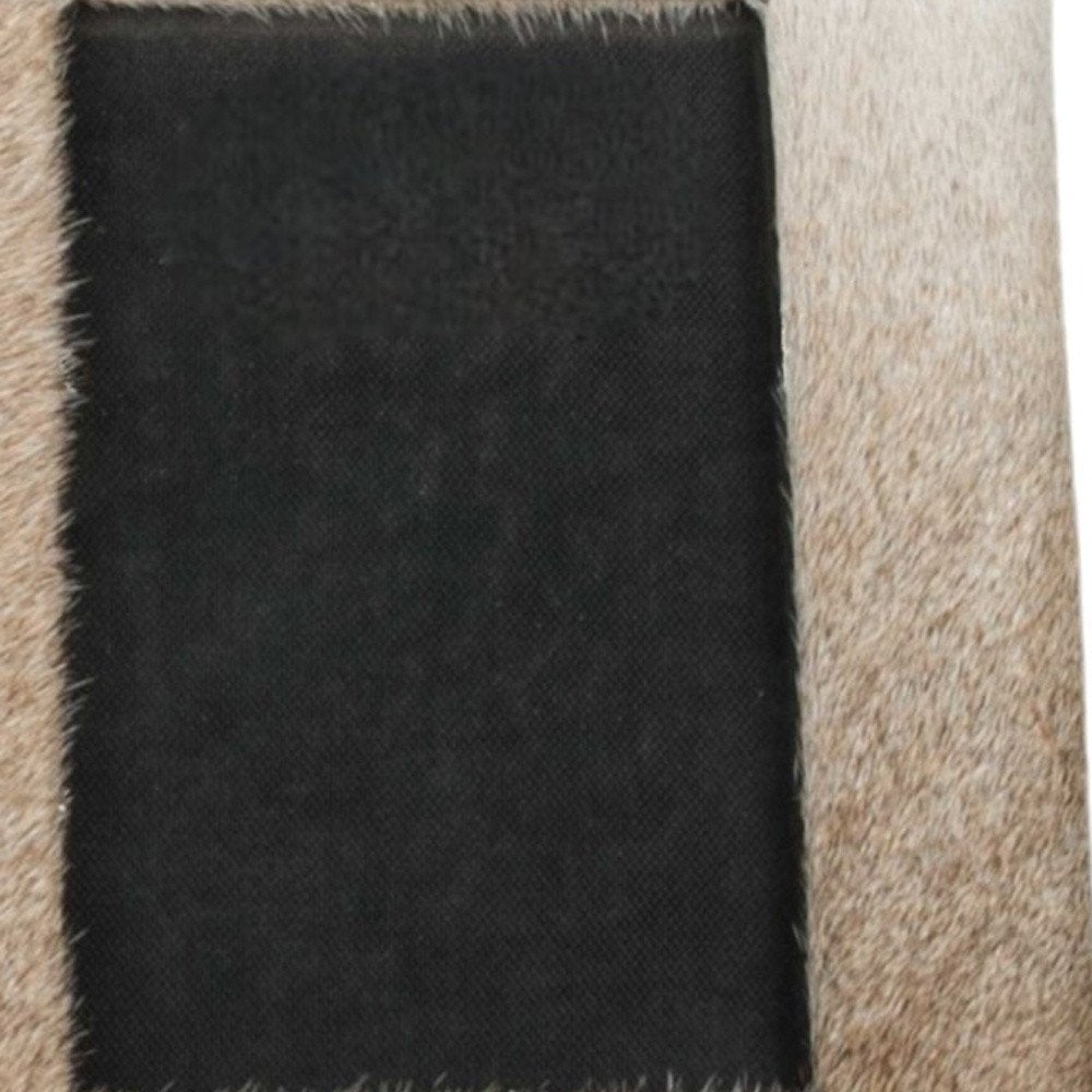 8" x 10" Natural Cowhide Tabletop Picture Frame with Mat
