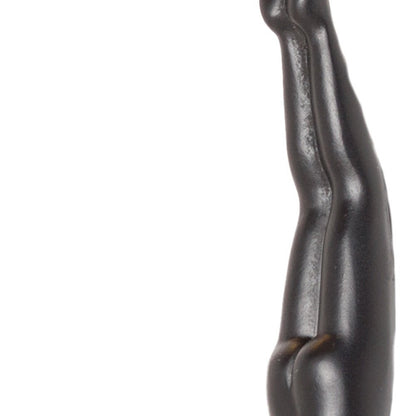 7" X 7" Black Resin Diving Man Hanging Dimensional Sculpture