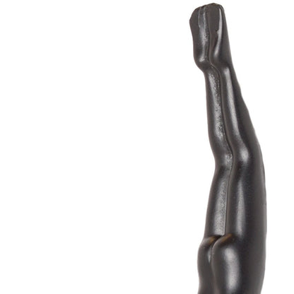7" X 7" Gold Resin Diving Man Hanging Dimensional Sculpture