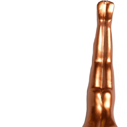 7" X 7" Gold Resin Diving Man Hanging Dimensional Sculpture