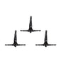 Set of Three Black Resin Diving Man Hanging Dimensional Sculpture