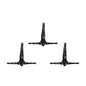Set of Three Black Resin Diving Man Hanging Dimensional Sculpture