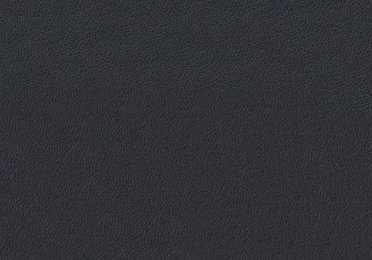 Set of Two Black And Silver Upholstered Faux Leather Dining Side Chairs