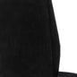 Set of Two Black And Silver Upholstered Velvet Dining Side Chairs