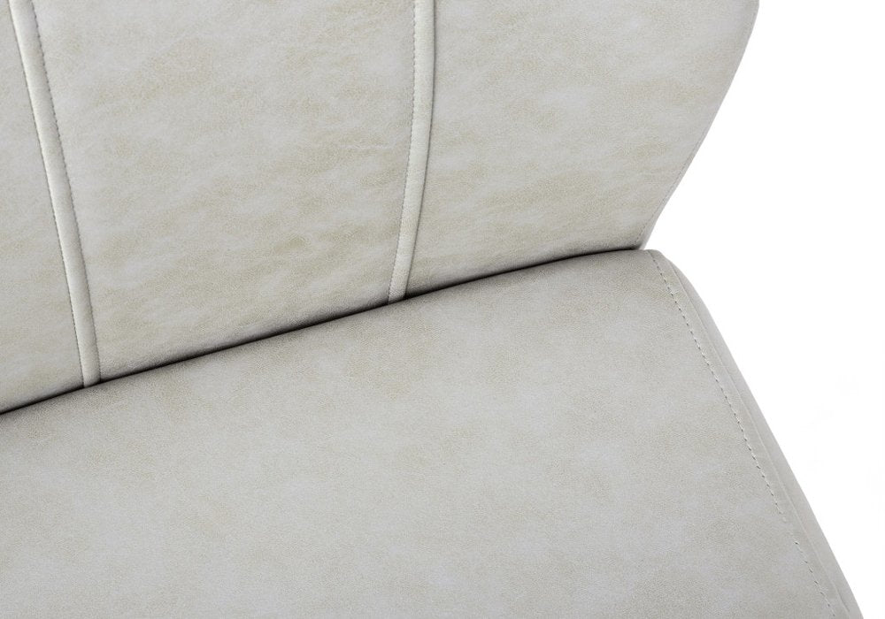 Set of Two Gray And Black Upholstered Polyester Dining Side Chairs