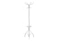 18" X 18" X 70" White  Metal  Coat Rack