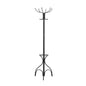 18" X 18" X 70" Black  Metal  Coat Rack