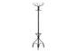 18" X 18" X 70" Black  Metal  Coat Rack